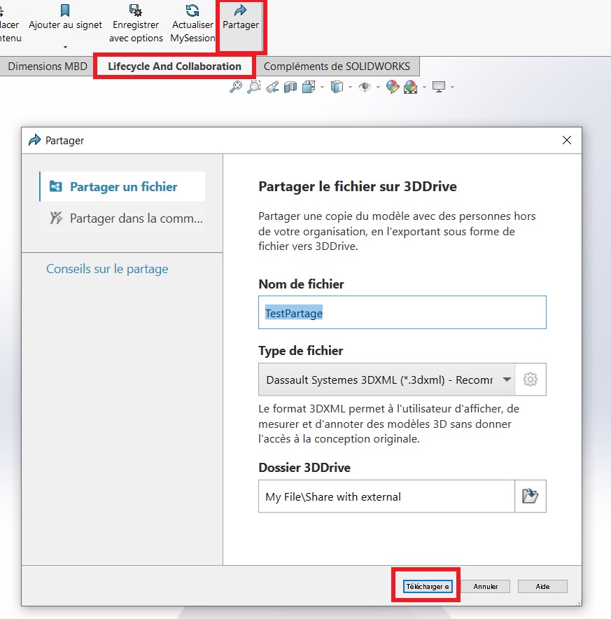 1. Sharing 3D files with a direct link