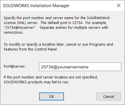 Setting SolidNetWork Licence Manager (SNL)