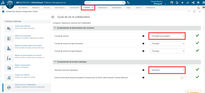 Cycle de vie settings annotations