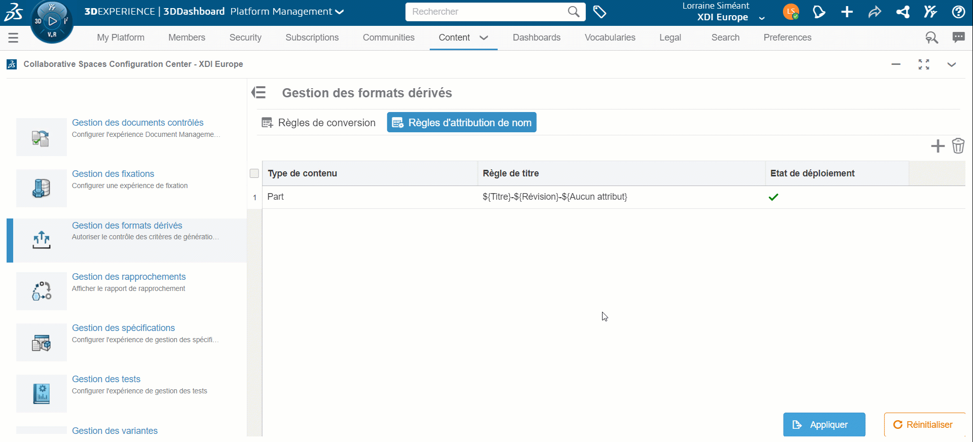 2. Export to 3DEXPERIENCE: Customise the name of exported files