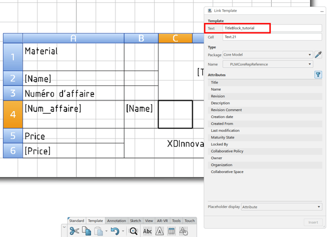 rename table template